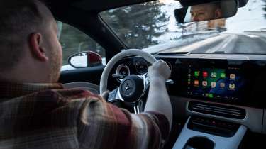 Ellis Hyde driving the Mercedes CLA 220 Hybrid